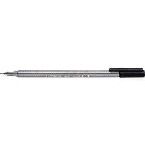 Staedtler Triplus Fineliner Pen 0.8mm Tip 0.3mm Line Black (Pack 10) 334-9